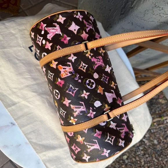 Louis Vuitton Richard Prince Monogram Watercolor Papillon 30 Shoulder Bag - Picture 4 of 15